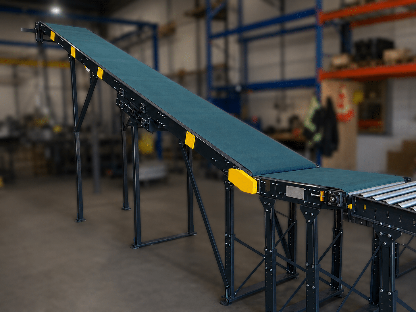 Conveyor inclined