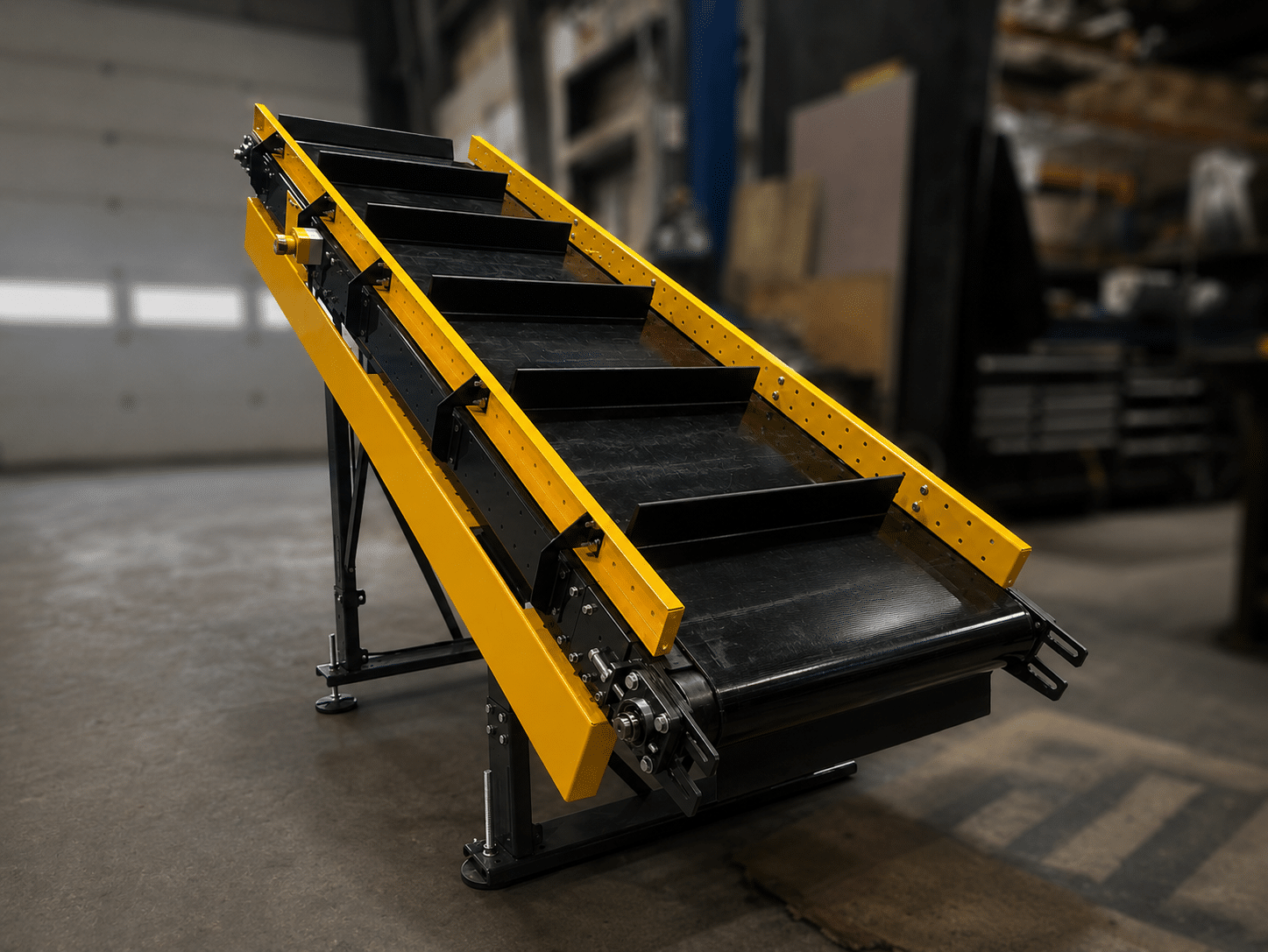Conveyor inclined